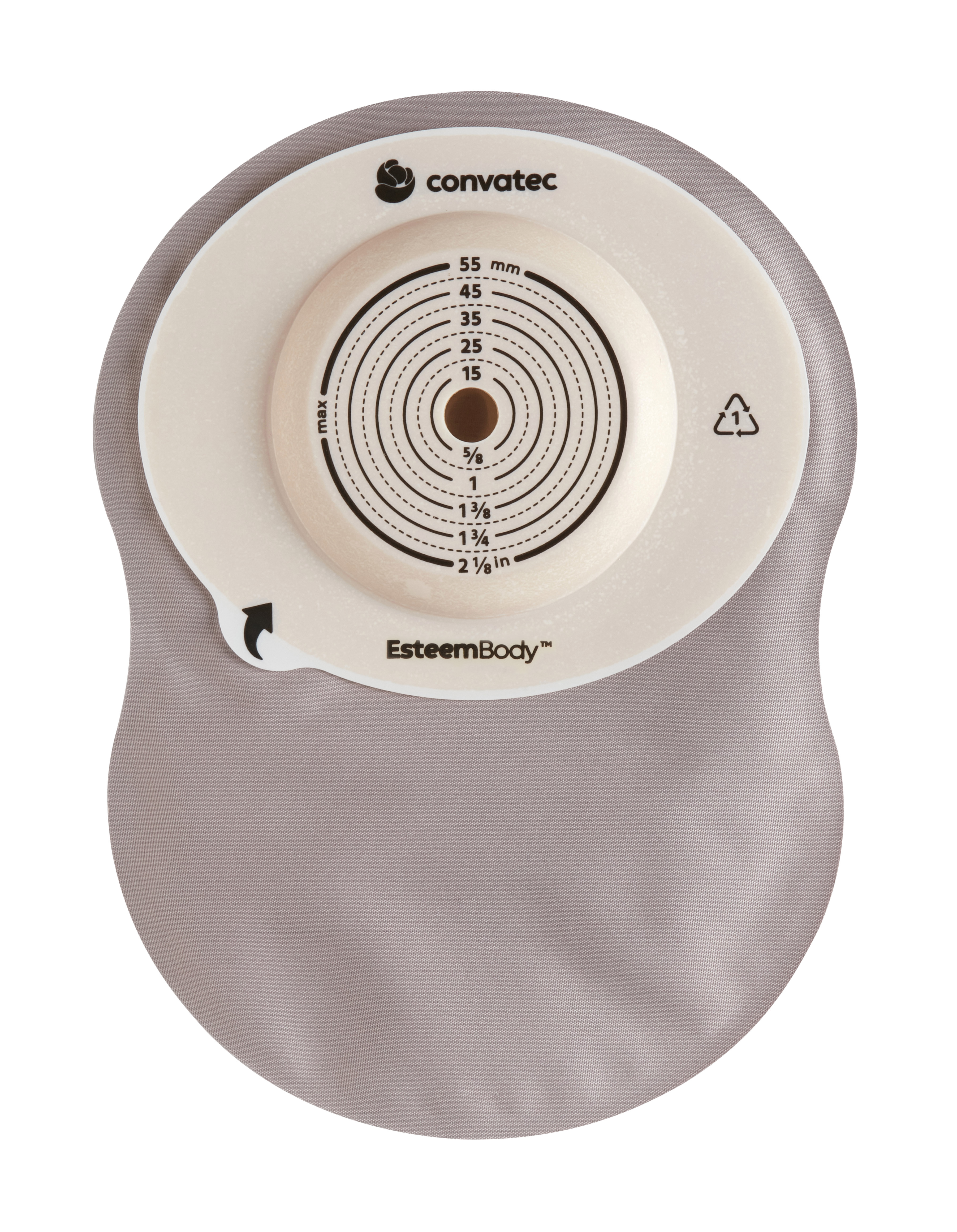 Esteem Body Closed-End Pouch Opaque Window/Filter Mod Stomahesive Ctf-10-45mm 3.5mm-Cd 50mm-Tl