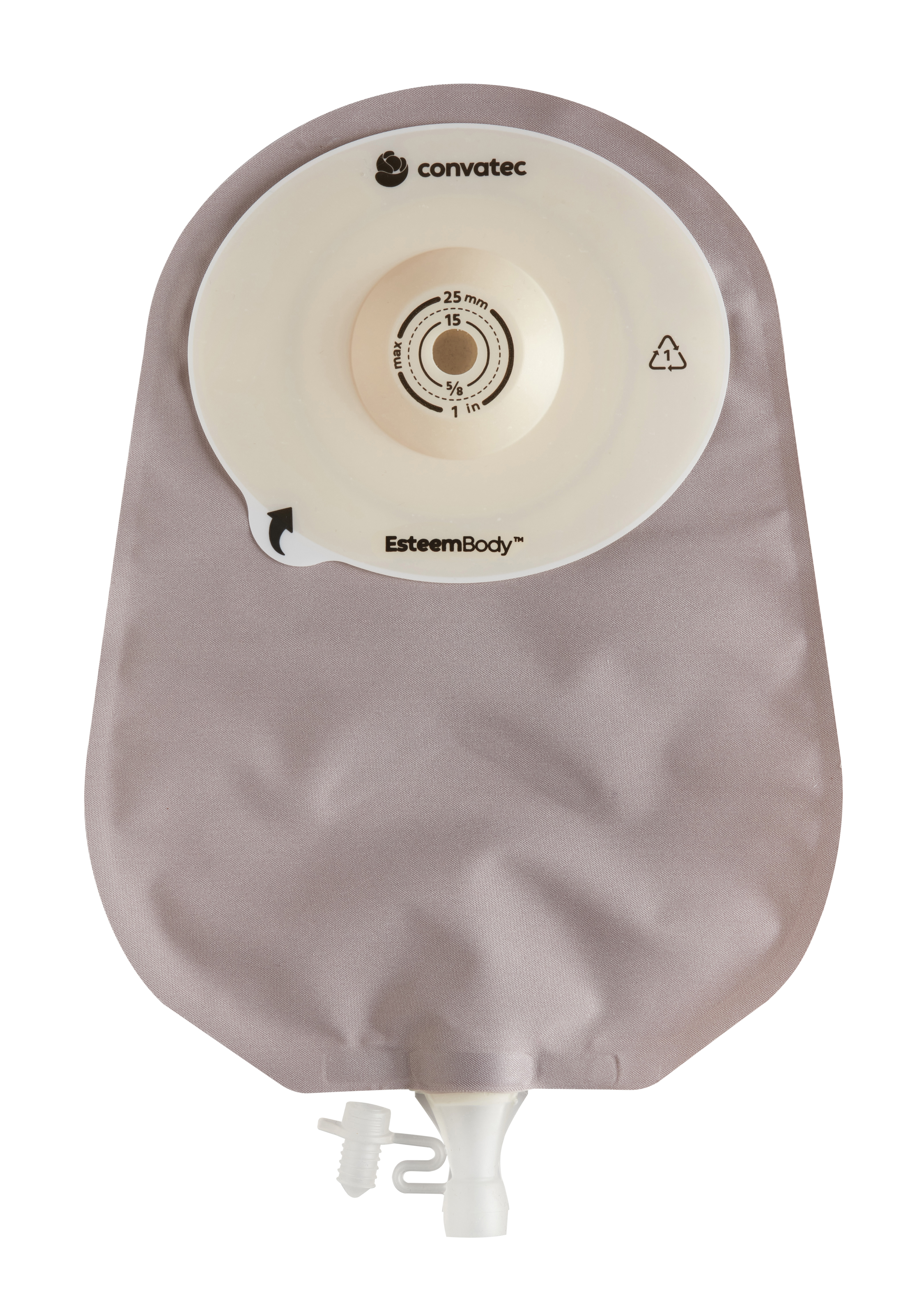 Esteem Body Urostomy Pouch Transparent Durahesive Ctf-10-25mm 3.5mm-Cd 30mm-Tl