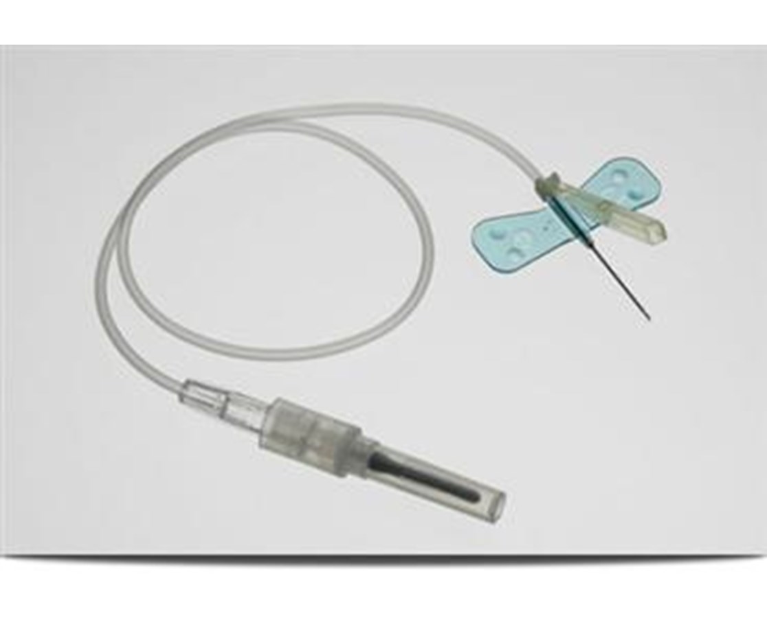 Winged Blood Collection Set, 21g X 0.75in W/ 12in Tubing W/Adapter