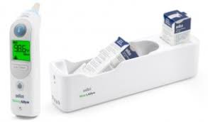Braun Thermoscan Pro6000 Tympanic Ear Thermometer W/ Small Cradle